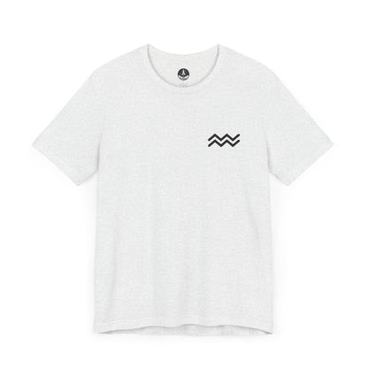 T-Shirt Ash / S Aquarius Zodiac T-Shirt: Embrace Your Inner Visionary | Unisex & Cotton
