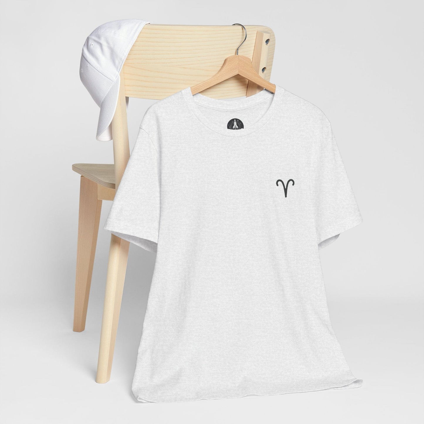 T-Shirt Ash / S Aries Minimalist Icon TShirt: Bold Simplicity for the Trailblazer