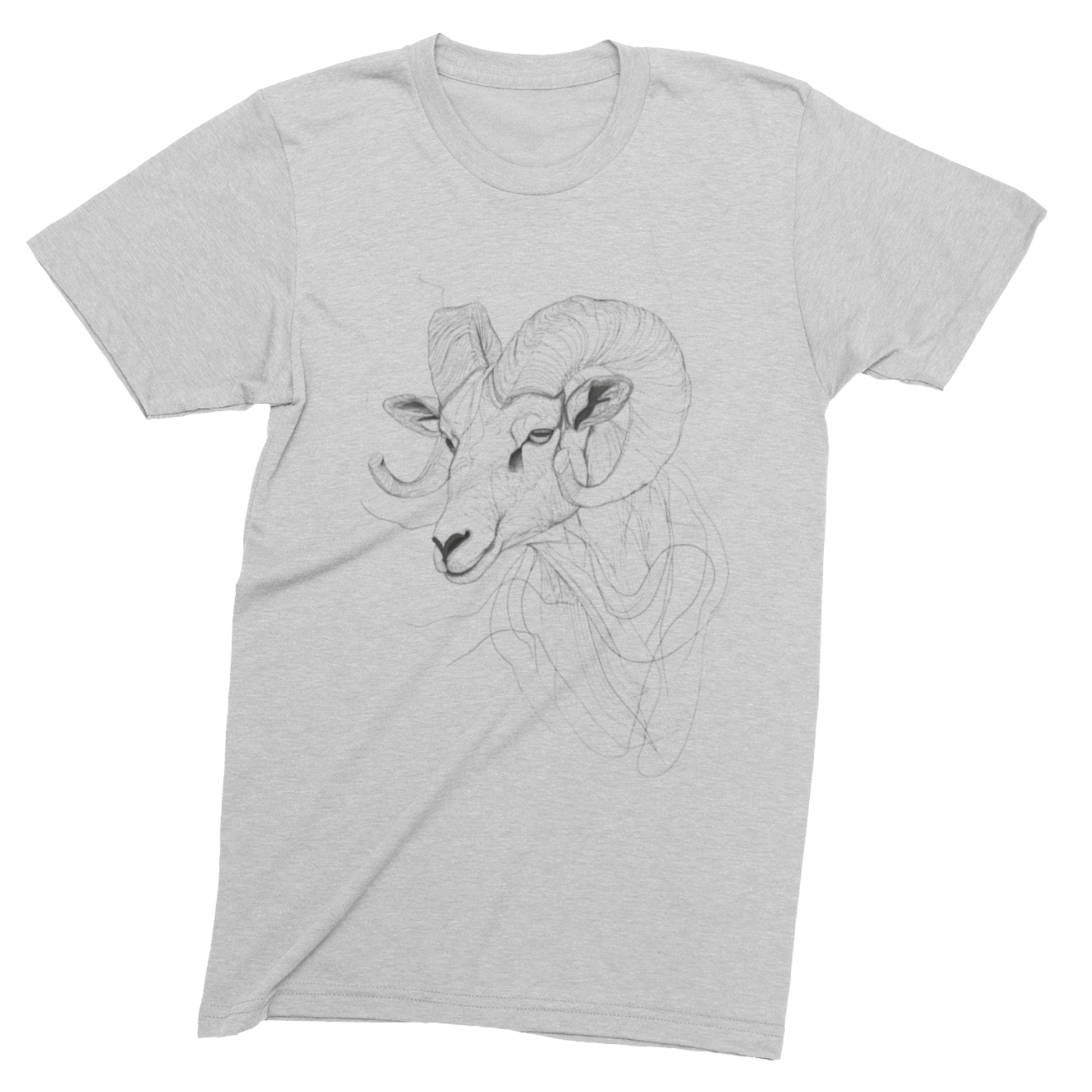 T-Shirt Ash / S Aries Zodiac T-Shirt: Modern Elegance & Comfort | Unisex Cotton Tee