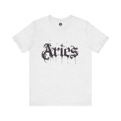 T-Shirt Ash / S Astro Splash Aries TShirt - Zodiac Meets Street Art