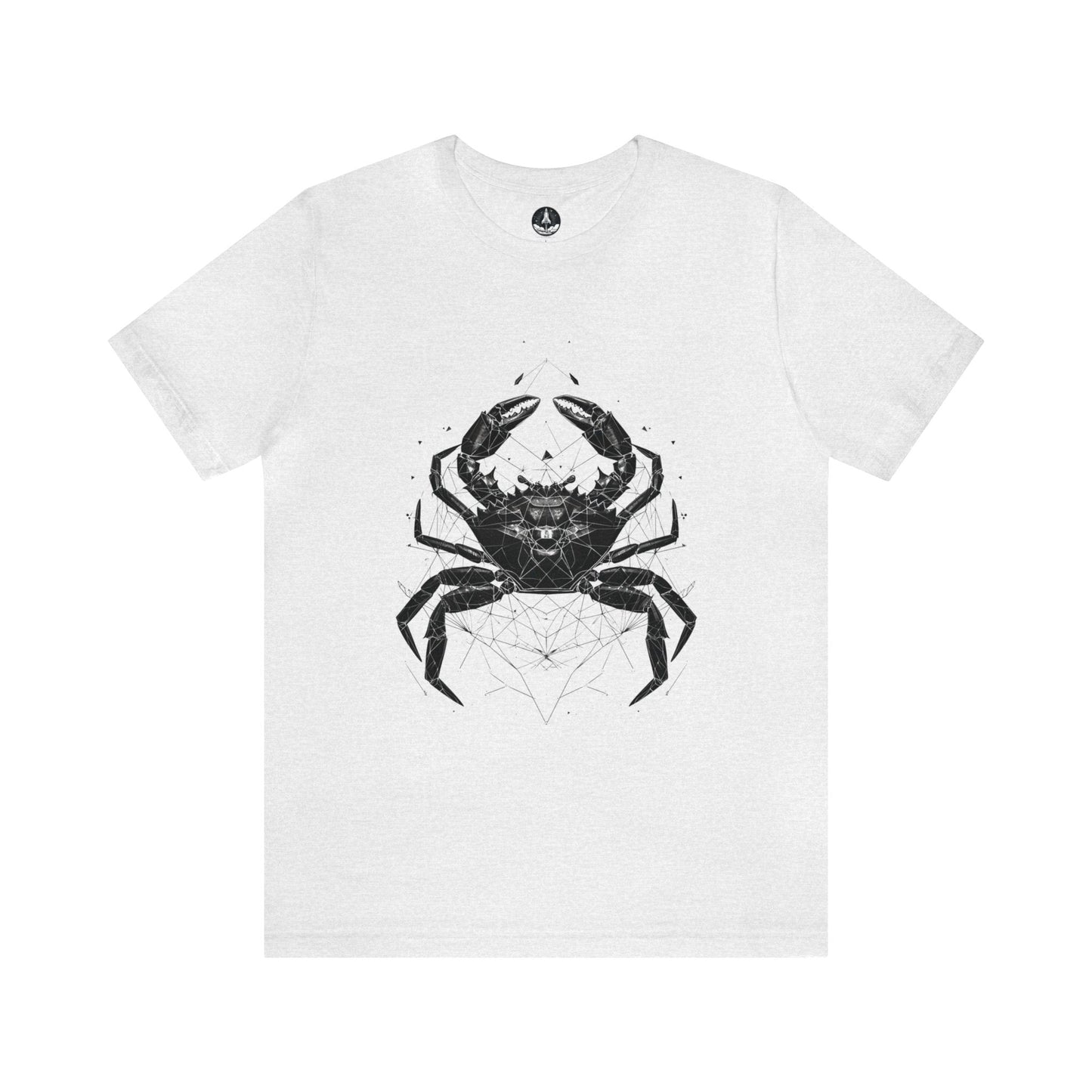 T-Shirt Ash / S Cancerian Geometry: Zodiac T-Shirt