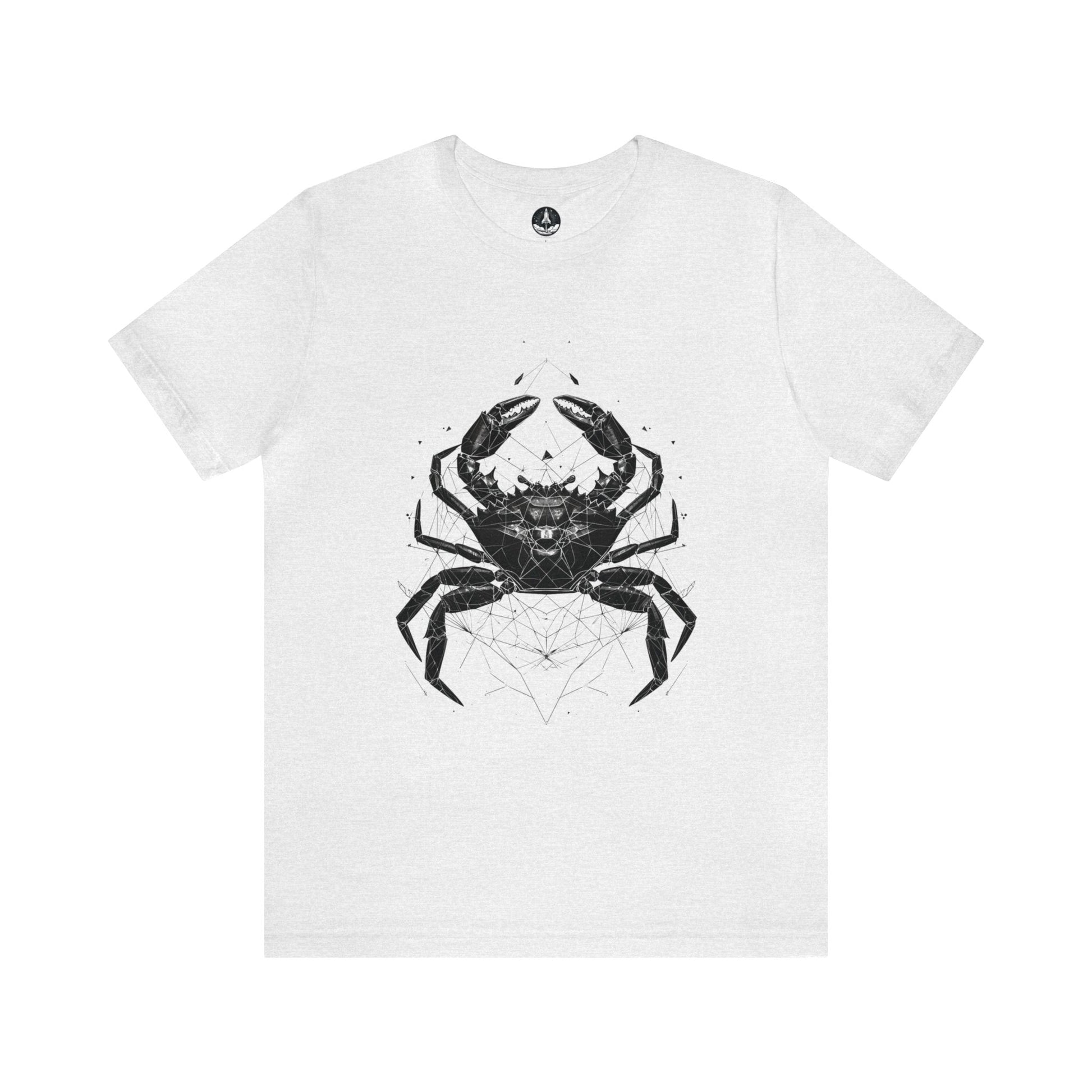 T-Shirt Ash / S Cancerian Geometry: Zodiac T-Shirt