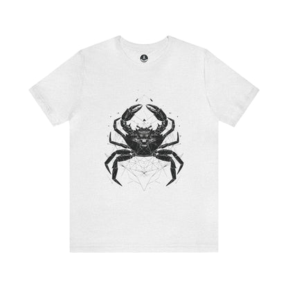 T-Shirt Ash / S Cancerian Geometry: Zodiac T-Shirt