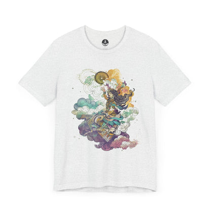 T-Shirt Ash / S Celestial Harmony TShirt: Zodiac Whispers in the Wind