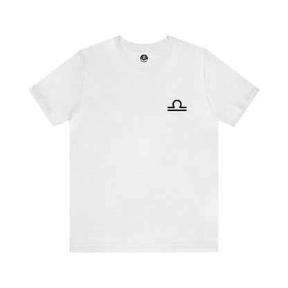 T-Shirt Ash / S Libra Balanced Emblem T-Shirt: Elegant Harmony for the Peacemaker