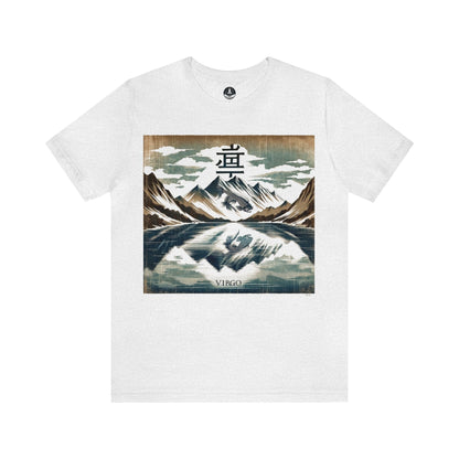 T-Shirt Ash / S Mountaintop Reflection: Virgo Gyotaku T-Shirt