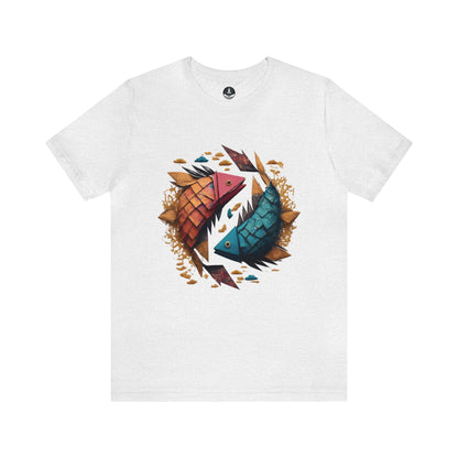 T-Shirt Ash / S Papercraft Pisces T-Shirt