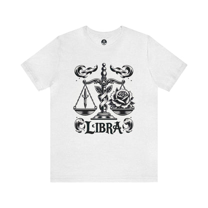 T-Shirt Ash / S Scales & Roses Libra T-Shirt