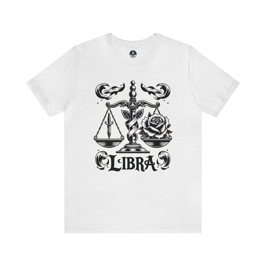 T-Shirt Ash / S Scales & Roses Libra T-Shirt