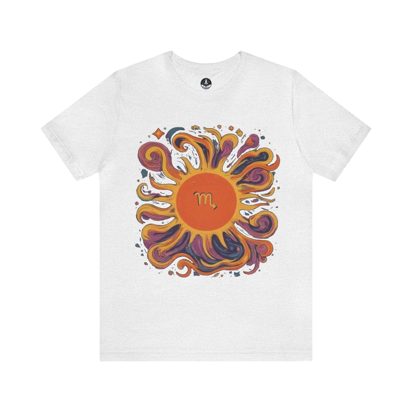 T-Shirt Ash / S Scorpio Sun Sign T-Shirt: Unveil Your Inner Force