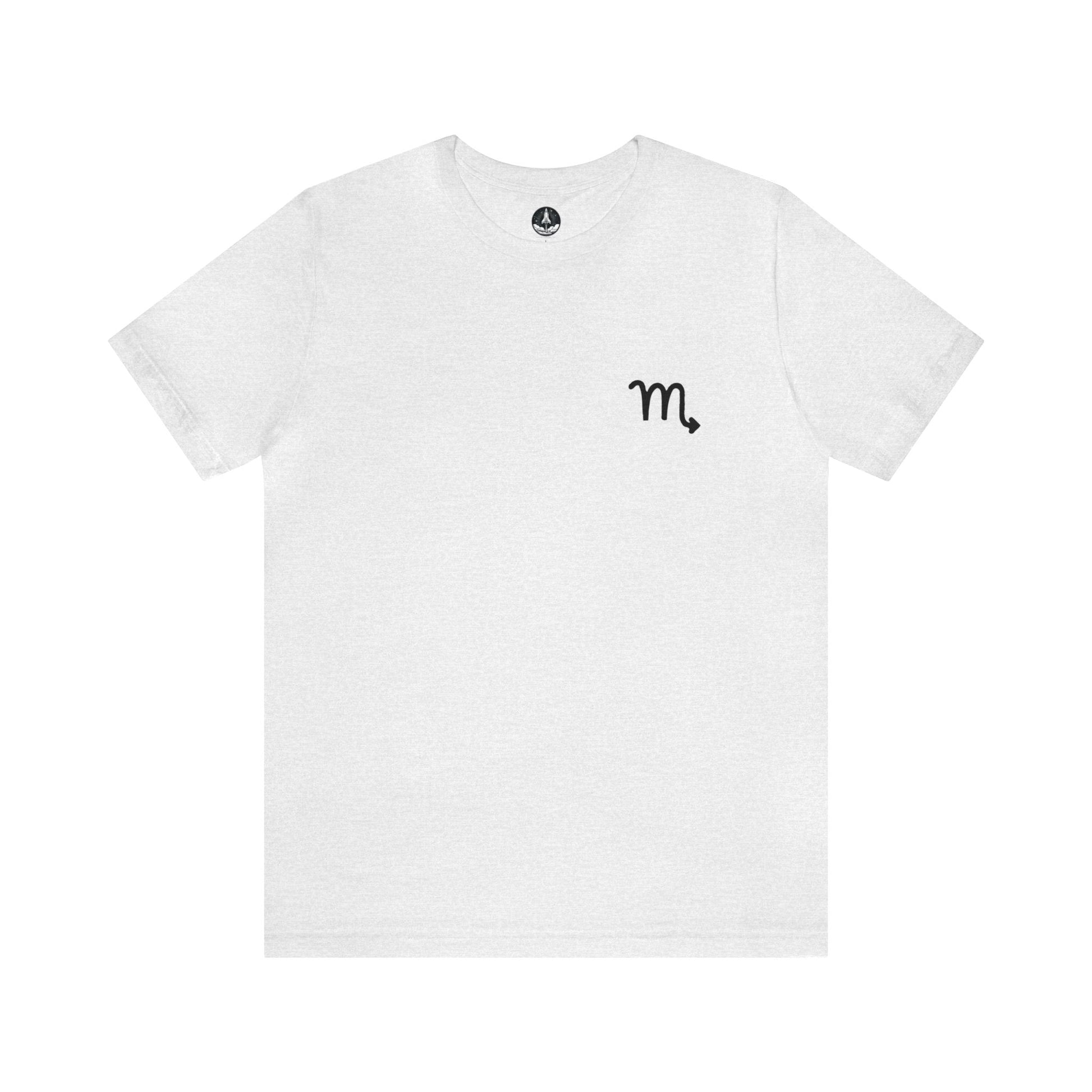 T-Shirt Ash / S Scorpio Zodiac Cipher T-Shirt: Unveil Your Mystery with Elegant Minimalism