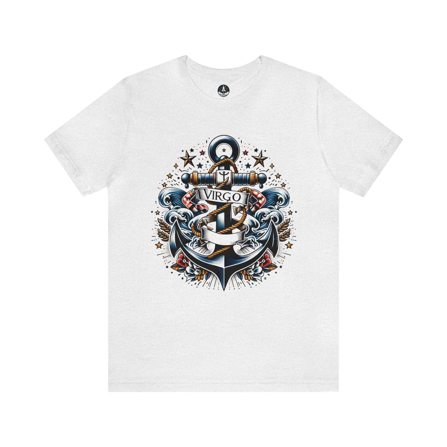 T-Shirt Ash / S Steadfast Seas: Nautical Virgo T-Shirt