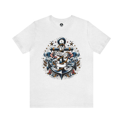 T-Shirt Ash / S Steadfast Seas: Nautical Virgo T-Shirt