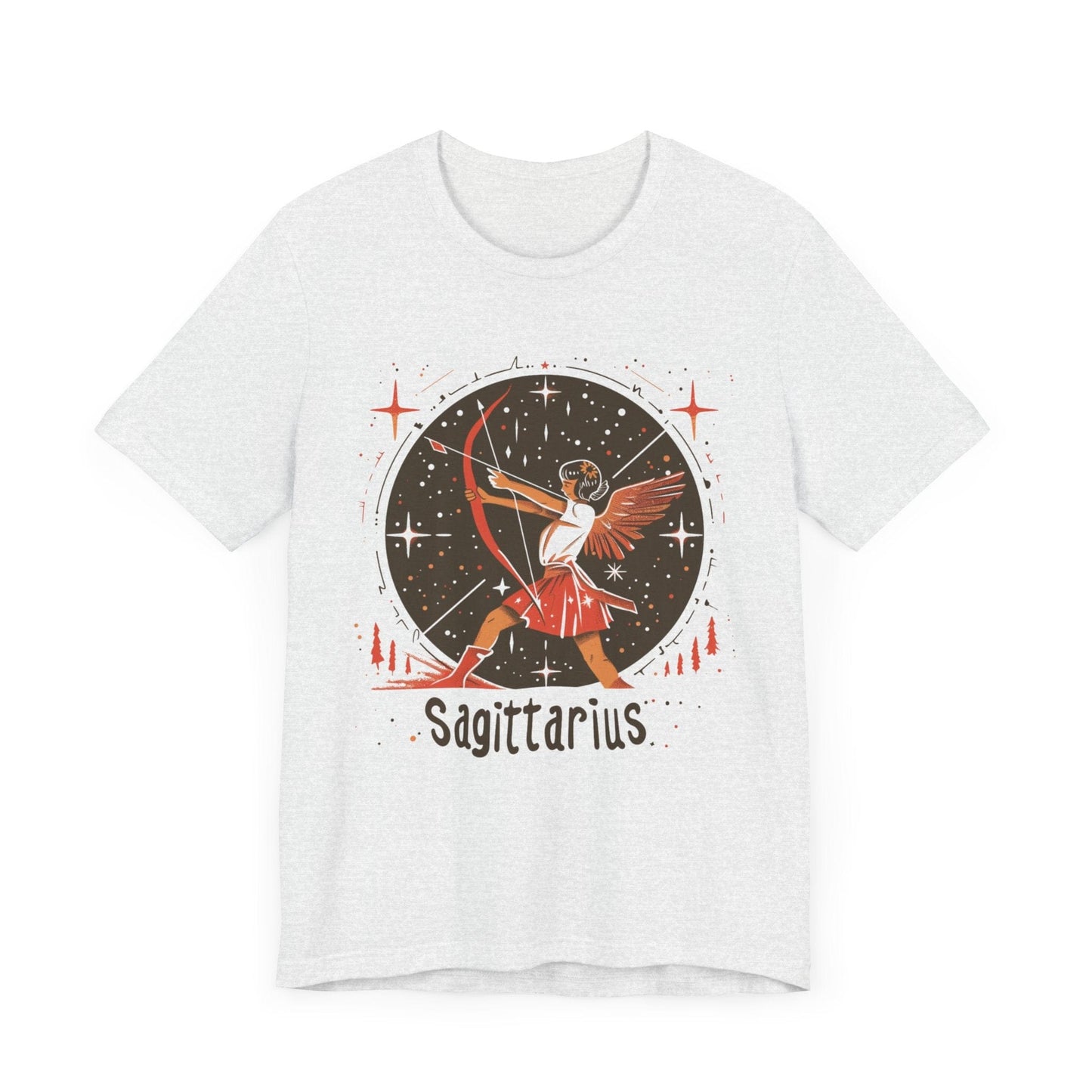 T-Shirt Ash / S Stellar Archer Sagittarius TShirt: Aim High, Dream Big