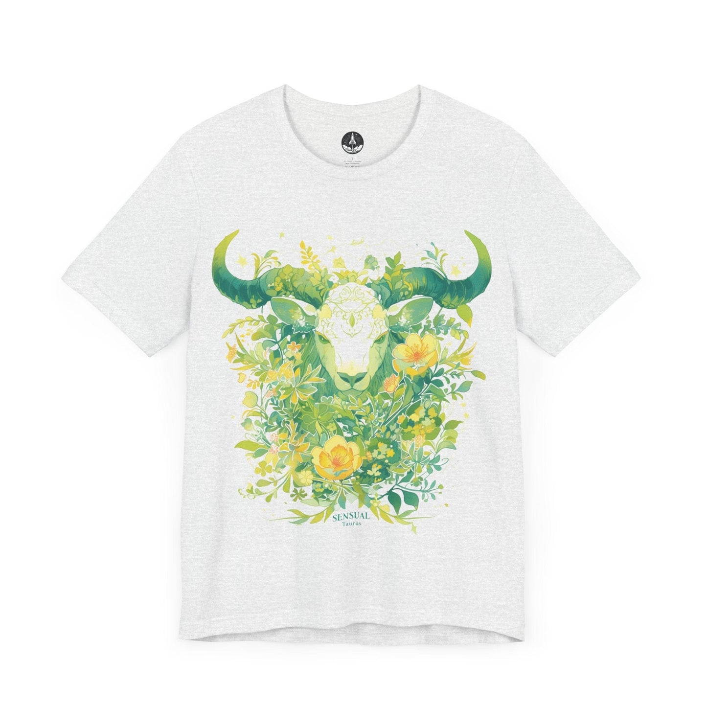 T-Shirt Ash / S Taurus in Bloom: Astrology Garden T-Shirt