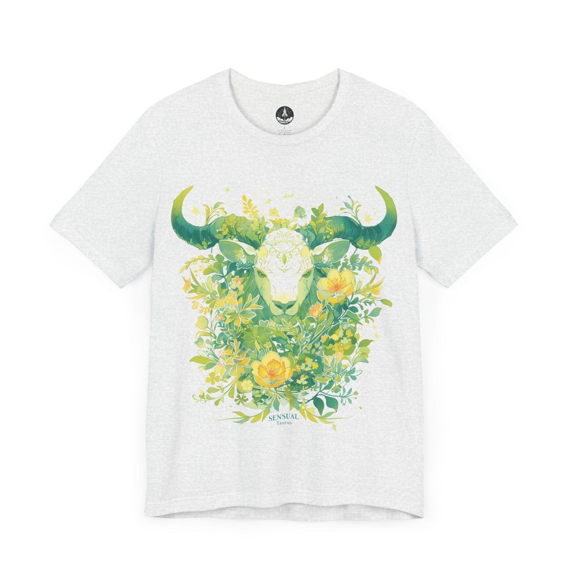 T-Shirt Ash / S Taurus in Bloom: Astrology Garden T-Shirt