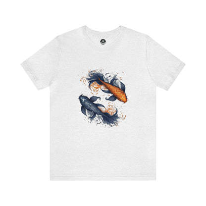 T-Shirt Ash / S Traditional Pisces Koi T-Shirt
