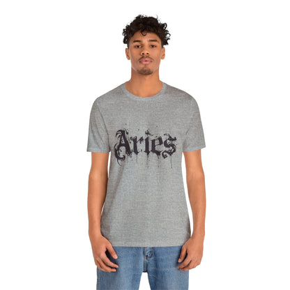 T-Shirt Astro Splash Aries TShirt - Zodiac Meets Street Art