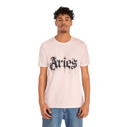 T-Shirt Astro Splash Aries TShirt - Zodiac Meets Street Art