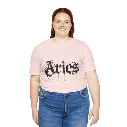 T-Shirt Astro Splash Aries TShirt - Zodiac Meets Street Art