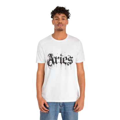 T-Shirt Astro Splash Aries TShirt - Zodiac Meets Street Art