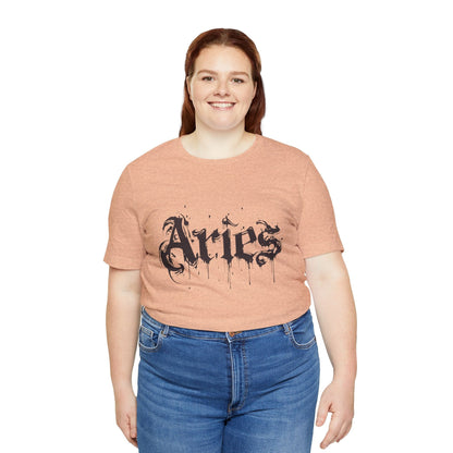 T-Shirt Astro Splash Aries TShirt - Zodiac Meets Street Art