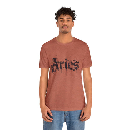 T-Shirt Astro Splash Aries TShirt - Zodiac Meets Street Art