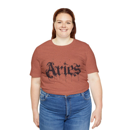 T-Shirt Astro Splash Aries TShirt - Zodiac Meets Street Art