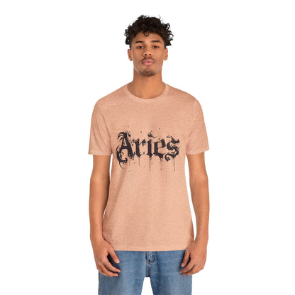 T-Shirt Astro Splash Aries TShirt - Zodiac Meets Street Art