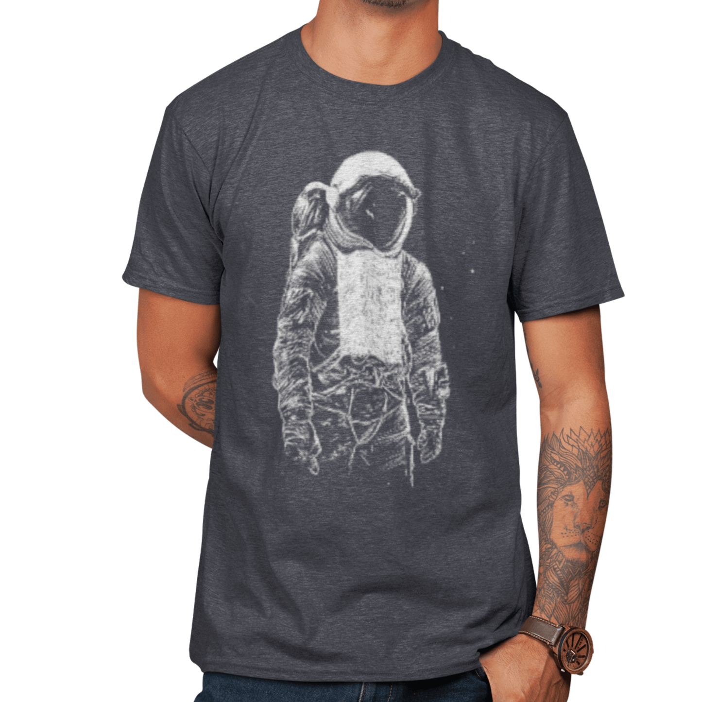 T-Shirt Astronaut Lines Space T-Shirt