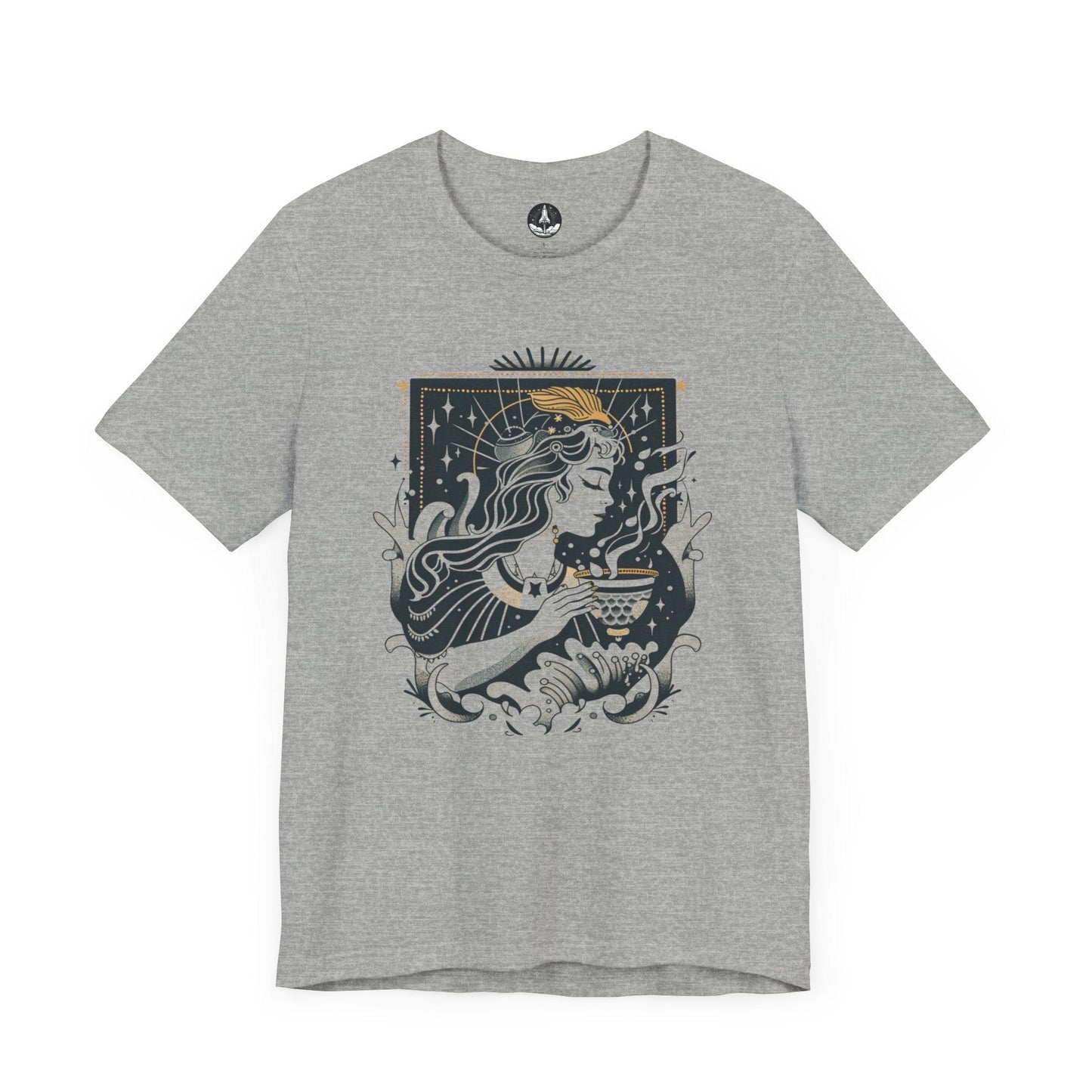 T-Shirt Athletic Heather / S Aquarian Dreams TShirt: Whispers of the Water Bearer