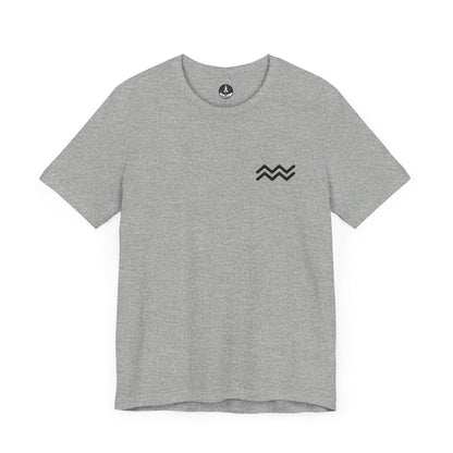 T-Shirt Athletic Heather / S Aquarius Zodiac T-Shirt: Embrace Your Inner Visionary | Unisex & Cotton