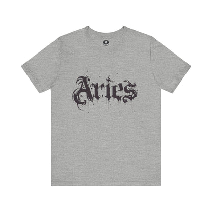 T-Shirt Athletic Heather / S Astro Splash Aries TShirt - Zodiac Meets Street Art