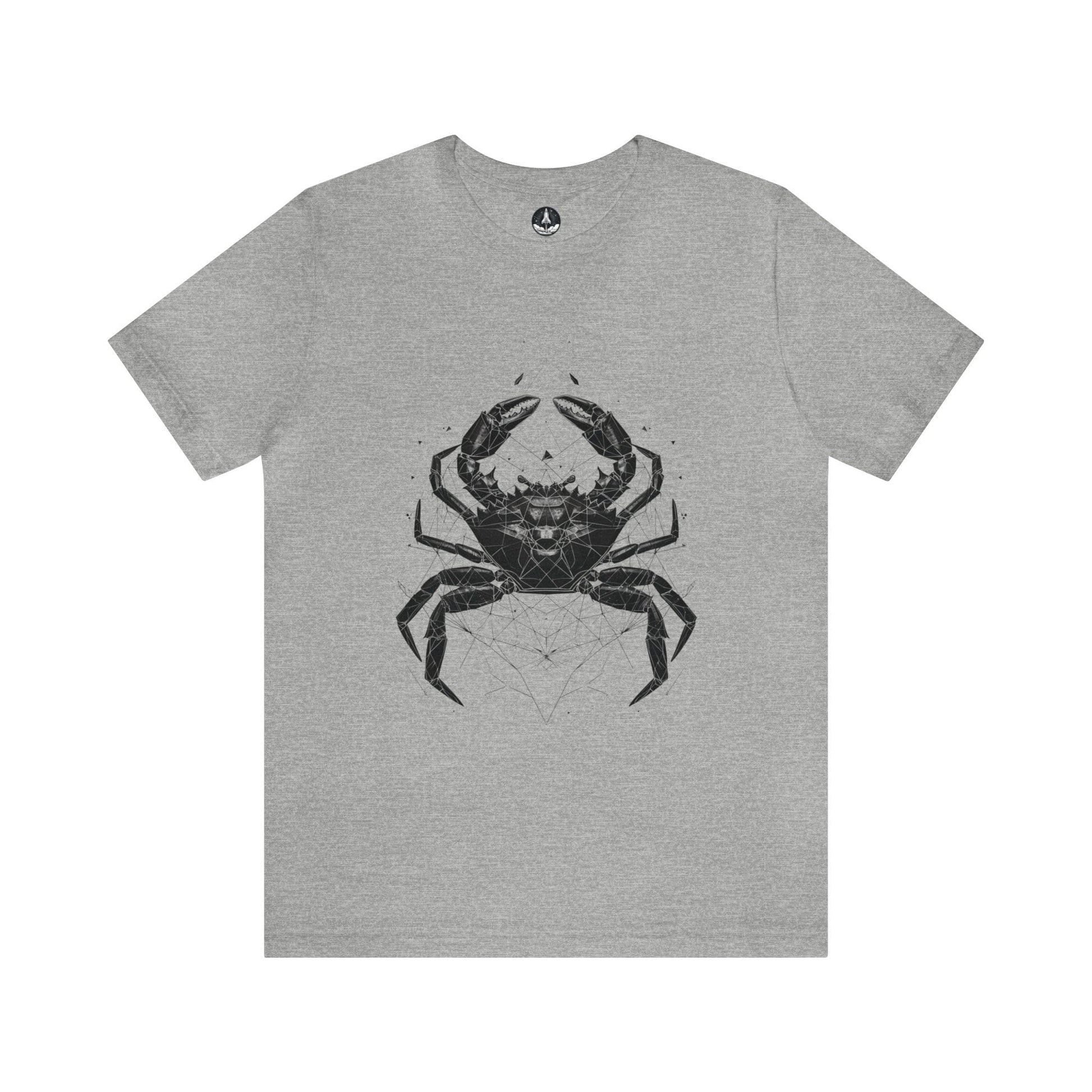 T-Shirt Athletic Heather / S Cancerian Geometry: Zodiac T-Shirt