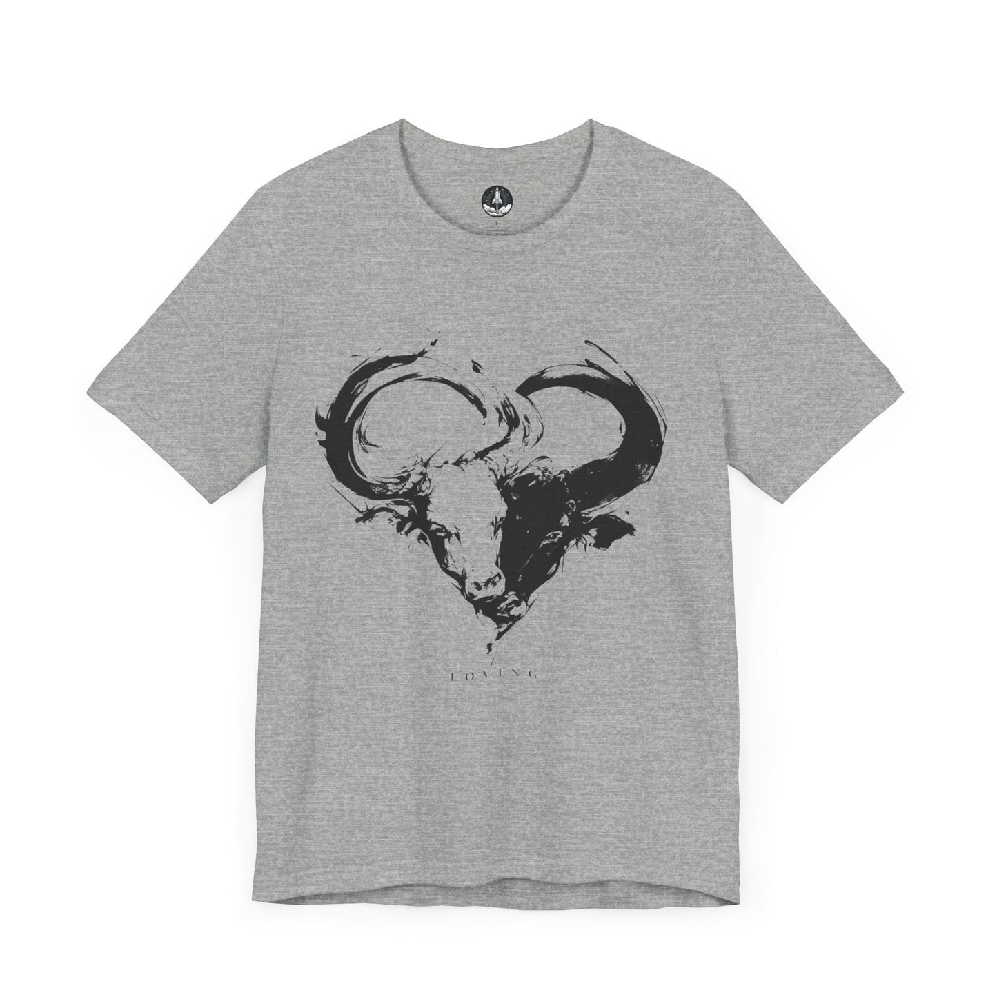 T-Shirt Athletic Heather / S Heartfelt Taurus: Love Embodied T-Shirt