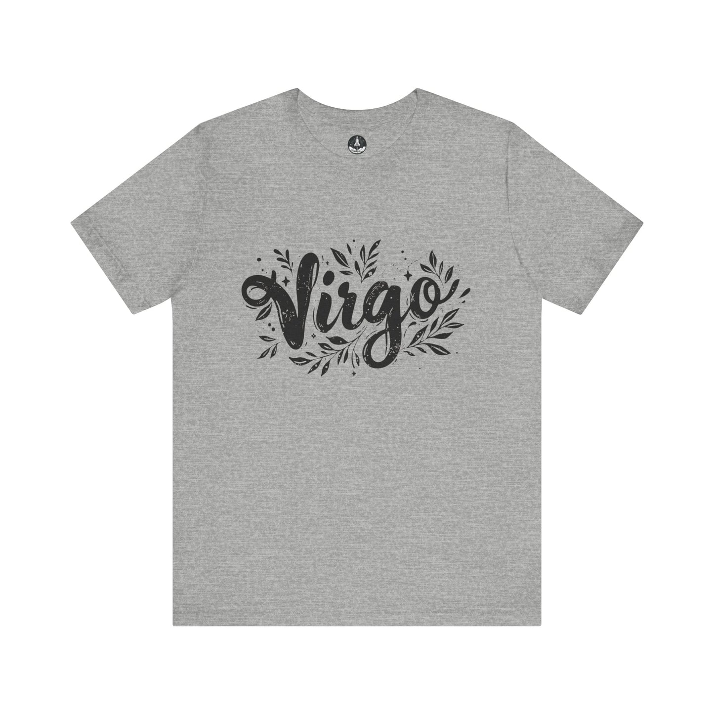 T-Shirt Athletic Heather / S Ink Splattered Virtue Virgo TShirt: Artistic Precision