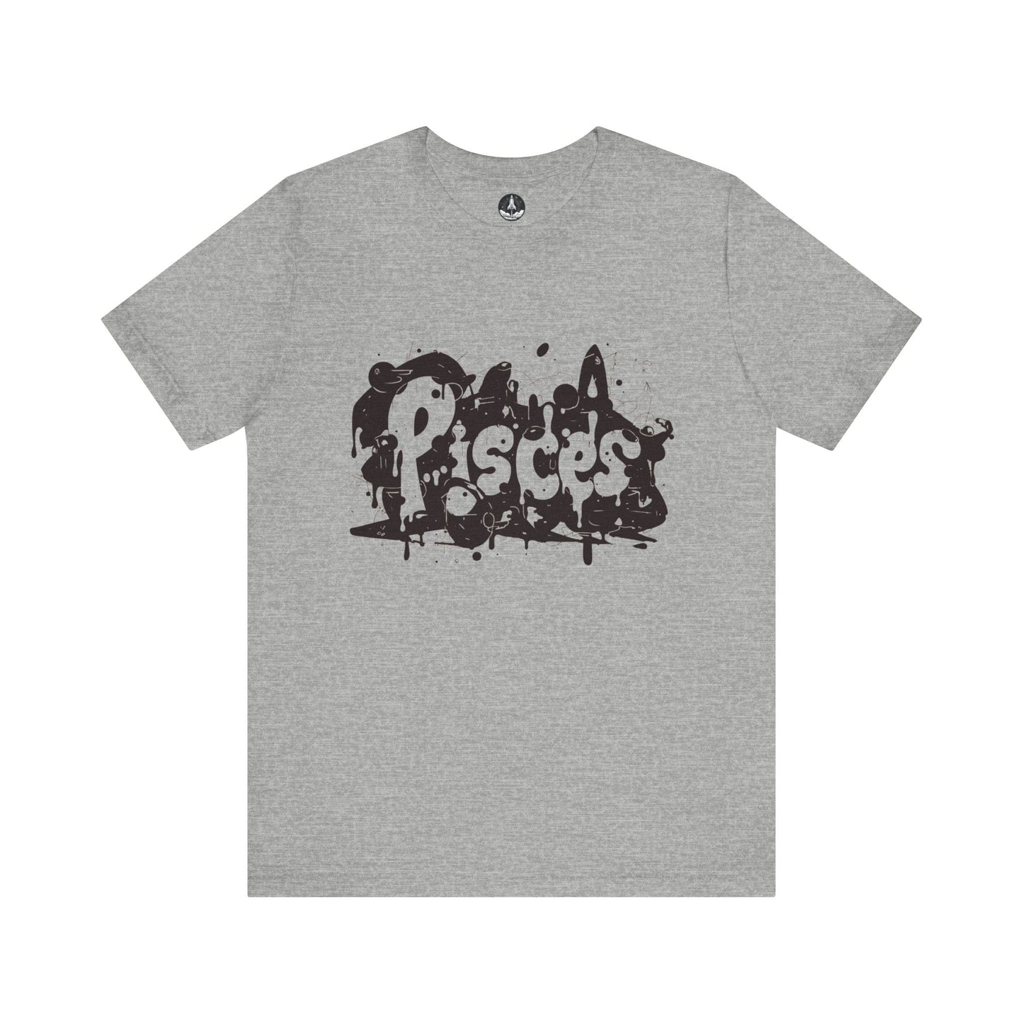 T-Shirt Athletic Heather / S Piscean Inkflow TShirt: Depth of Imagination