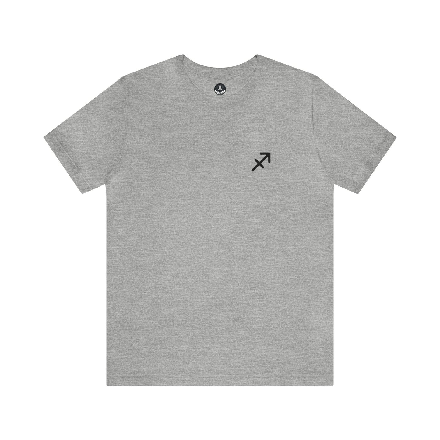 T-Shirt Athletic Heather / S Sagittarius Minimalist Mark T-Shirt: Simplicity Meets Adventure