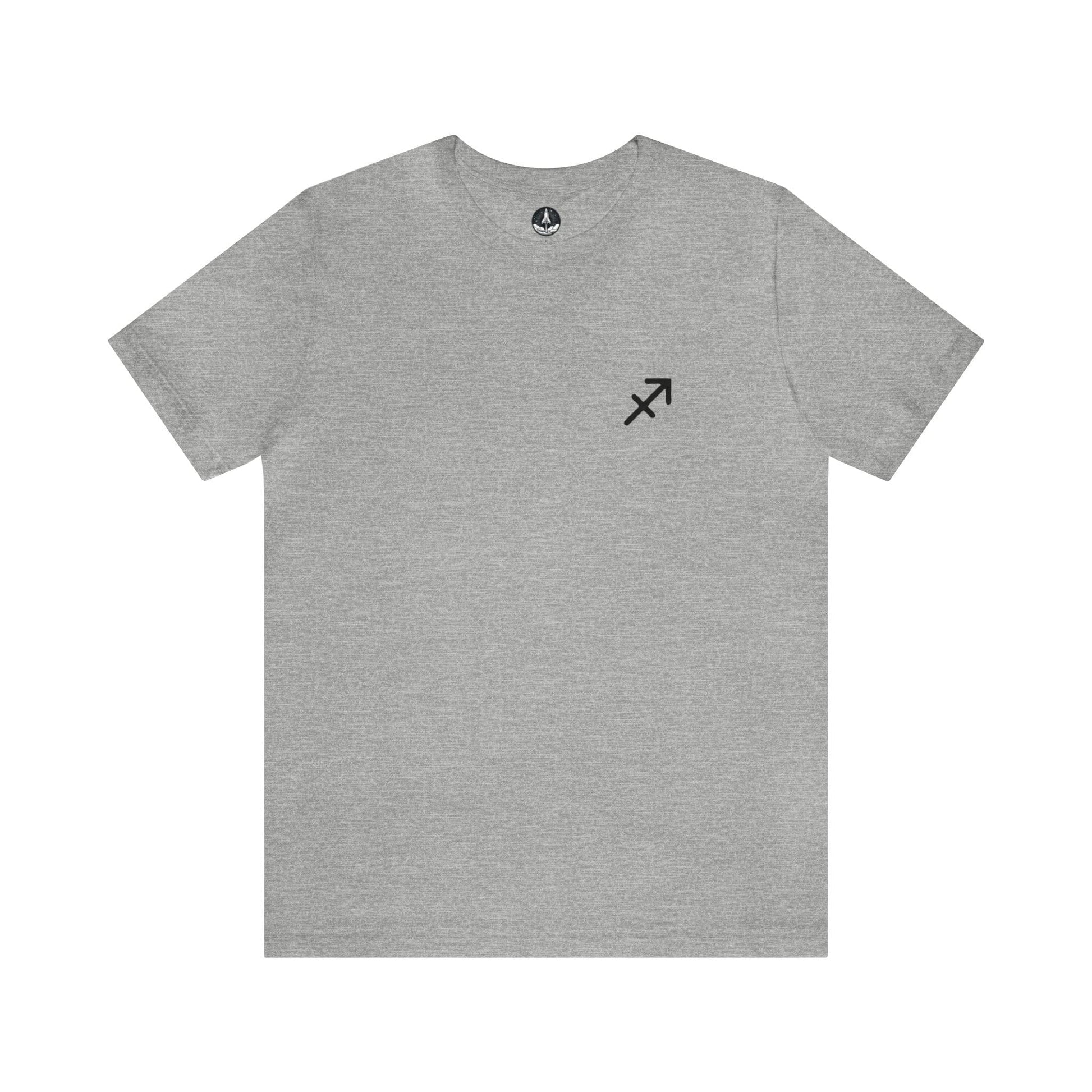 T-Shirt Athletic Heather / S Sagittarius Minimalist Mark T-Shirt: Simplicity Meets Adventure