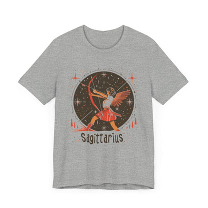 T-Shirt Athletic Heather / S Stellar Archer Sagittarius TShirt: Aim High, Dream Big