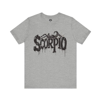 T-Shirt Athletic Heather / S Sting of Mystery Scorpio TShirt: Intensity Unleashed