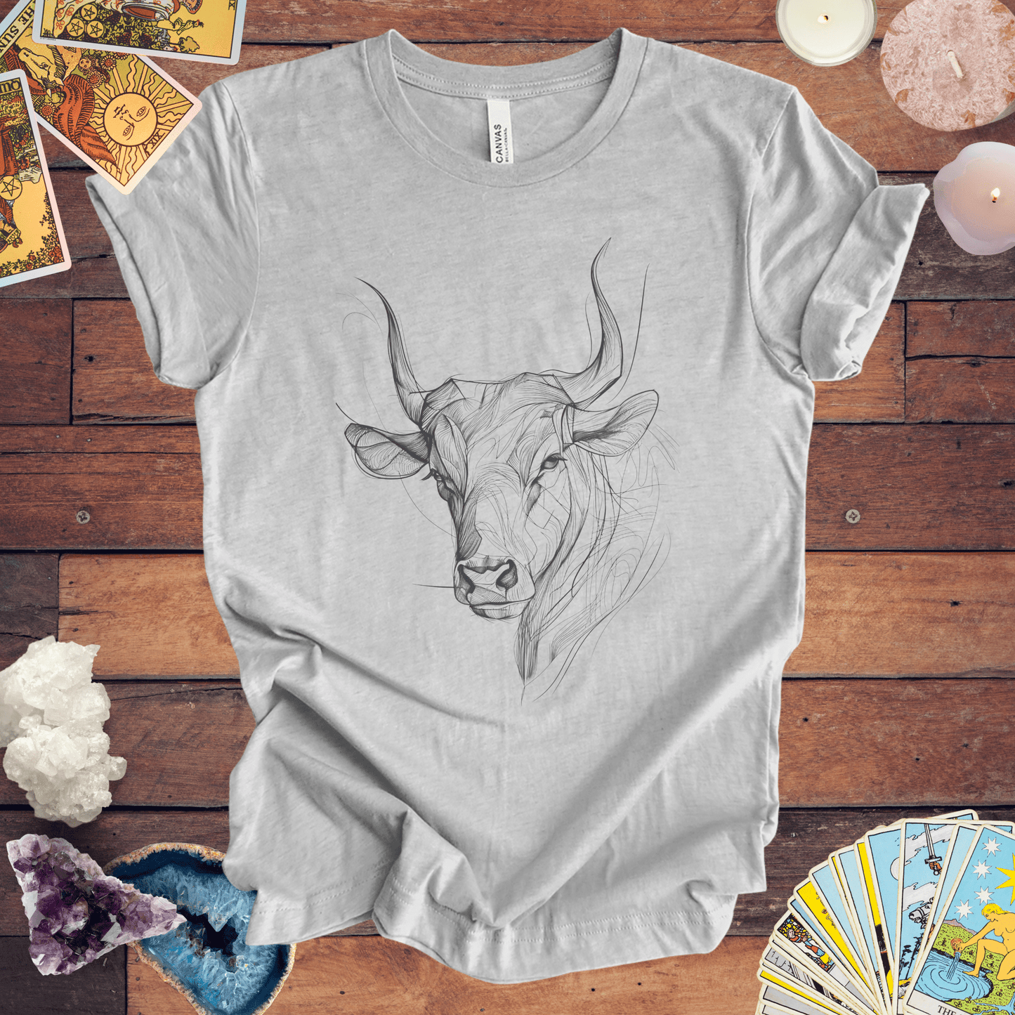 T-Shirt Athletic Heather / S Taurus Essence: Zodiac T-Shirt