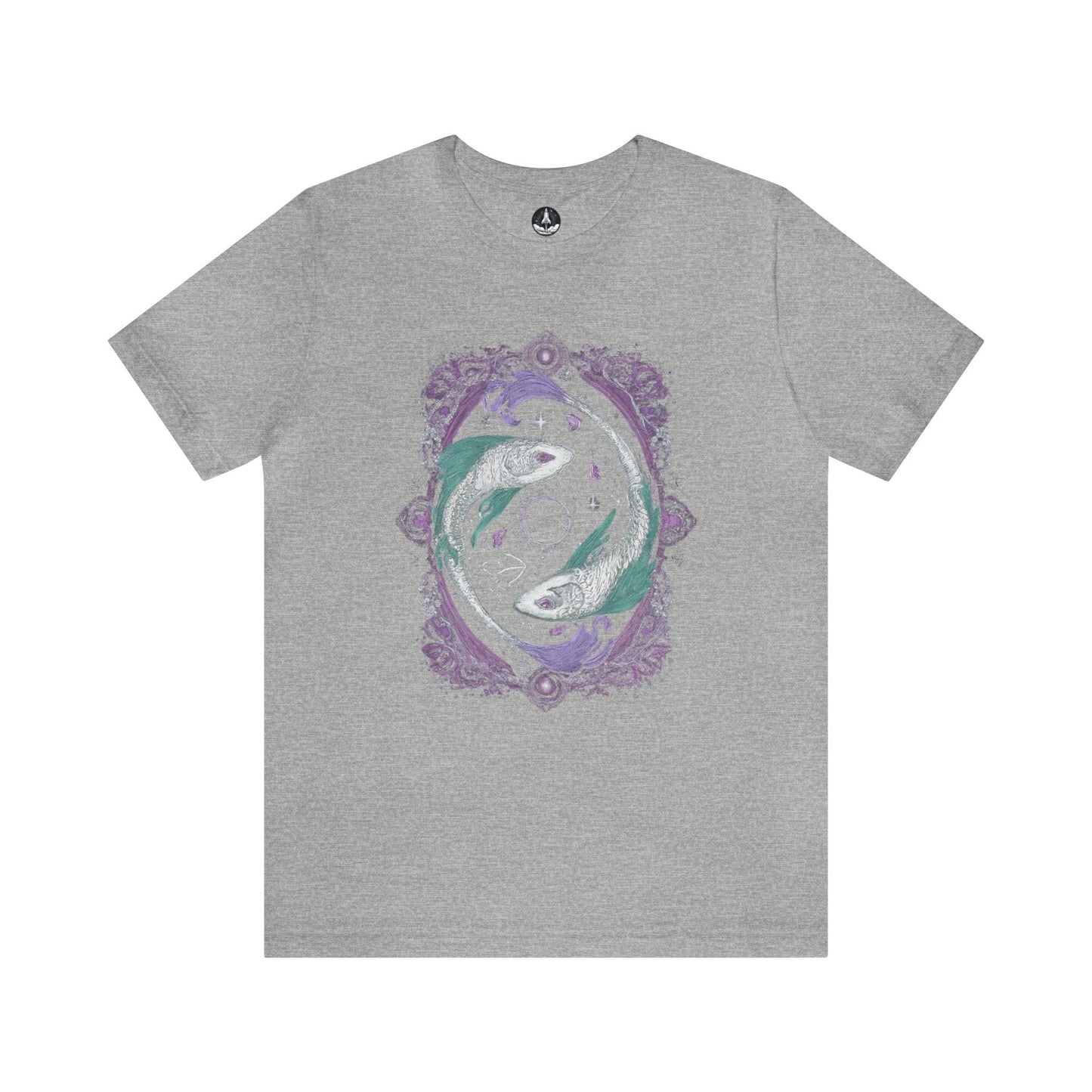 T-Shirt Athletic Heather / S The Moonlit Pisces T-Shirt