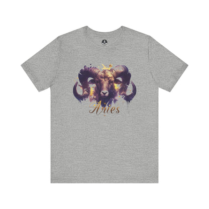 T-Shirt Athletic Heather / S Vivid Aries Spirit TShirt - Wear the Zodiac Artistry