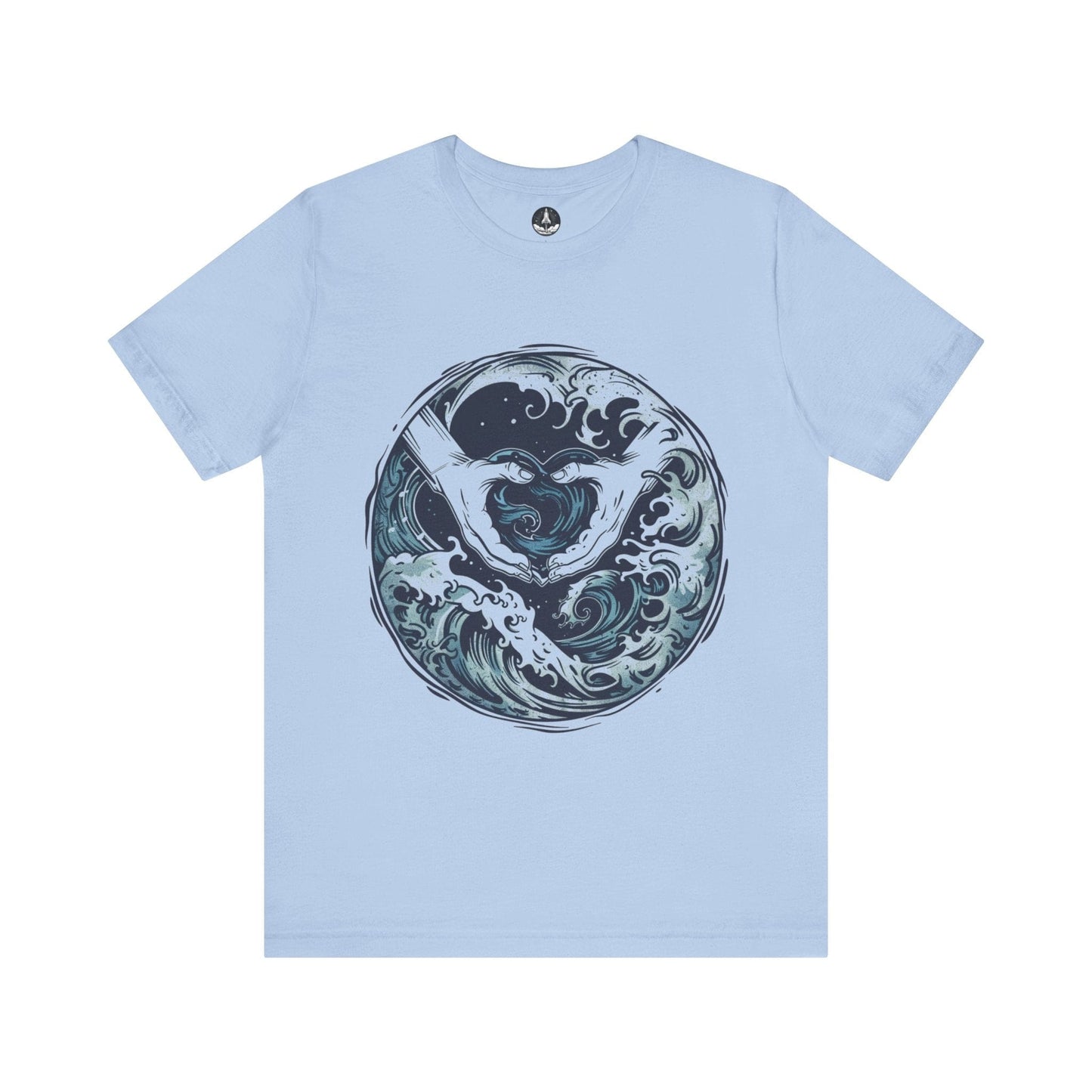 T-Shirt Baby Blue / S Aquarian Currents TShirts: Embrace the Flow