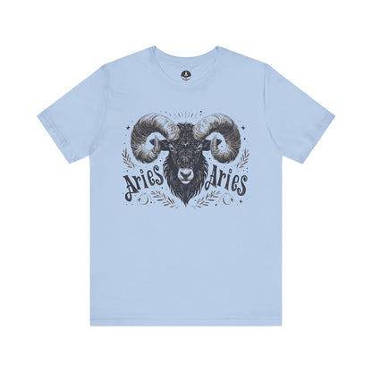 T-Shirt Baby Blue / S Aries Astrology Unisex TShirt: An Ode to the Maverick