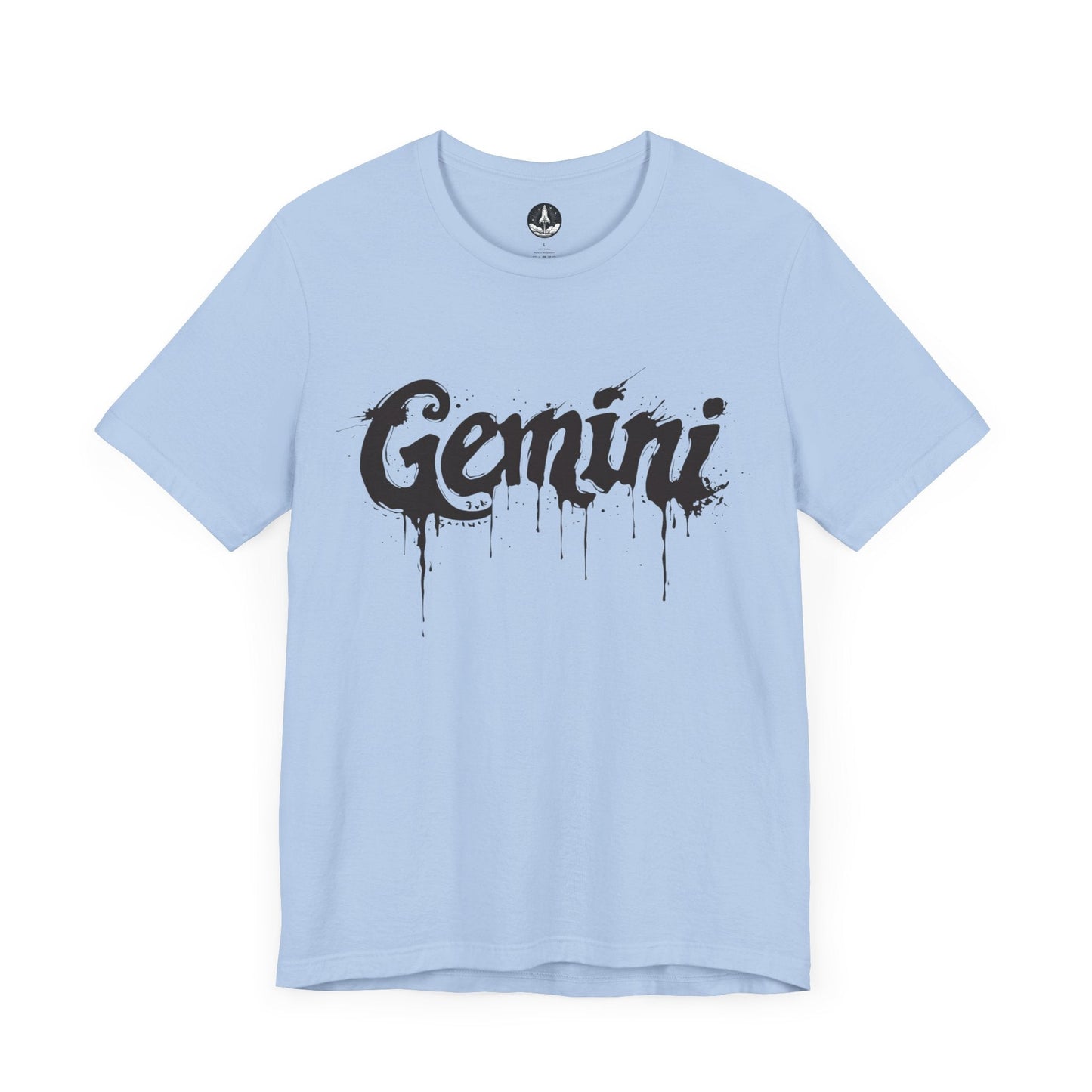 T-Shirt Baby Blue / S Gemini Ink Drop TShirt