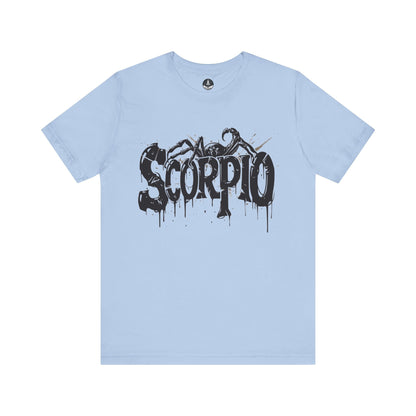 T-Shirt Baby Blue / S Sting of Mystery Scorpio TShirt: Intensity Unleashed