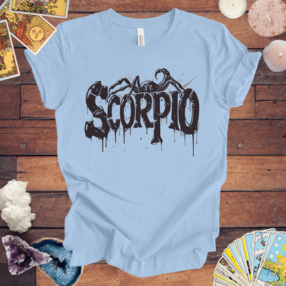 T-Shirt Baby Blue / S Sting of Mystery Scorpio TShirt: Intensity Unleashed