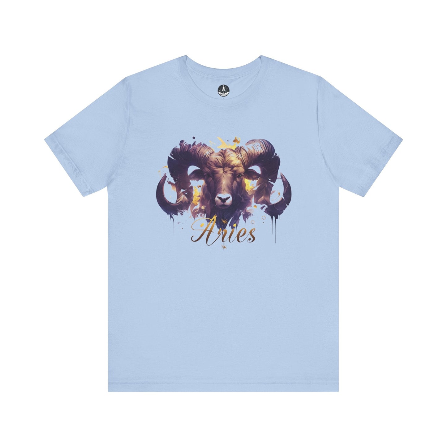 T-Shirt Baby Blue / S Vivid Aries Spirit TShirt - Wear the Zodiac Artistry